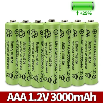 1-20 броя AAA 3000 mah 3A 1,2 В Ni-MH жълто акумулаторен елемент за MP3 радио-управляеми играчки led фенерче