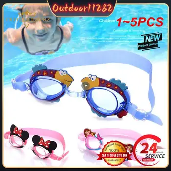 1-5 бр. Професионални очила за плуване с анимационни герои за момичета, очила за плуване с затычкой за уши, водоустойчив фарове за очила за плуване за деца, детски