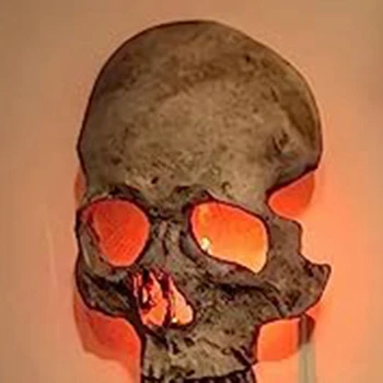 1 Бр. Готически Нощна лампа с Черепа, лампа-скелет, Една стена, Декоративни Готически щепсел САЩ