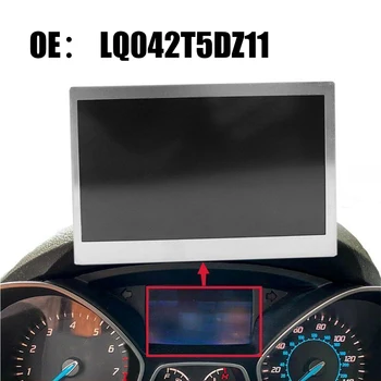 1 бр. За Ford Focus 2013-2016 LCD дисплей с Цветен Екран е 4,2 инча За измерване на скоростта на 150 мили/ч Сребрист Тон + Черно LQ042T5DZ13A