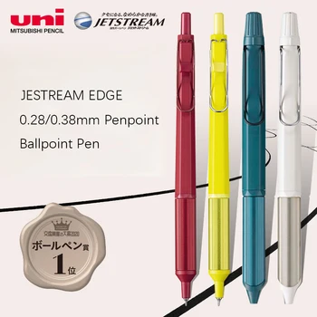 1 бр. Химикалка химикалка UNI JETSTREAM SXN-1003 0,38 мм от Ръба на 0,28 мм и Метален Държач за Химикалки, Офис Бизнес Химикалка за Подпис