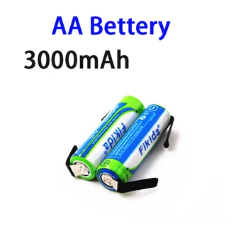 100% AA Akku 1,2 V 3000mAh NiMH 14430 Batterie mit Solder Pins für САМ Elektrische Rasierer Zahnbürste Spielzeug