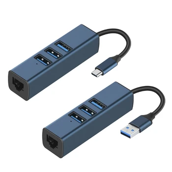 100 Mbps с USB/TypeC към Ethernet-адаптер Rj-45 за вашия лаптоп-совалка