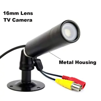 1000TVL или 800TVL 16 мм Цветна мини камера Bullet Метален корпус с група Камера за видеонаблюдение dvr системи