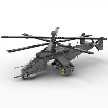1413ШТ WW2 Военен MOC Mi-24 HIND голям боен хеликоптер Модел творчески идеи високотехнологичен детски Подарък Блок Изтребител