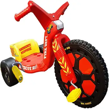 16-инчов трайк Fire & Rescue Spin-Out Racer за момчета и момичета от 4-10 години, подарък преди училище