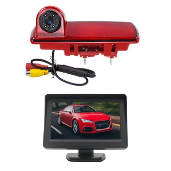 170-градусная Резервната Камера за задно виждане, Стоп-сигнал и 4.3-инчов монитор за Renault Trafic Opel /Vaxhall Vivara Custom 2014