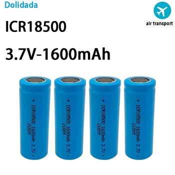 18500 батерия от 3.7 През 1600 mah акумулаторна литиево-йонна батерия, 3,7 В, За фенерче със силна светлина, специална литиева батерия със защита от светлина