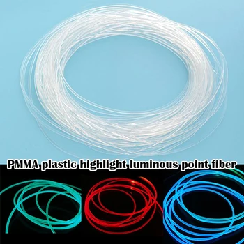1бр PMMA 1 М от Страничната Нажежен оптичен кабел с Диаметър 1,5 мм/2 мм/3 мм за Автомобилни led Светлини Ярко декорация на дома САМ Light