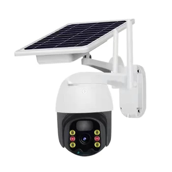 2022. Външна Безжична камера за Сигурност MOOL СЪС слънчев панел 1080P Wifi С Ъгъл на видимост 350 ° Инфрачервено Нощно виждане Водоустойчив IP66
