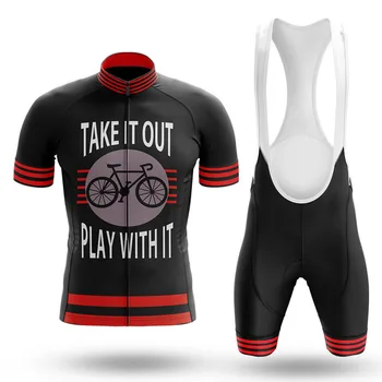 2023 Take It Out Play With It Комплект от Джърси за Велоспорта, Лигавник, къси Панталони, Костюми, Велосипедна дрехи, Комплекти за планински Пътят мотори, Дрехи