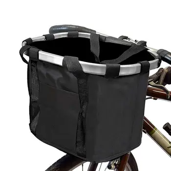 2023 мотор Сгъваема кошница, предна чанта, изработена от алуминиева сплав с голям капацитет, Аксесоари за планински велосипеди