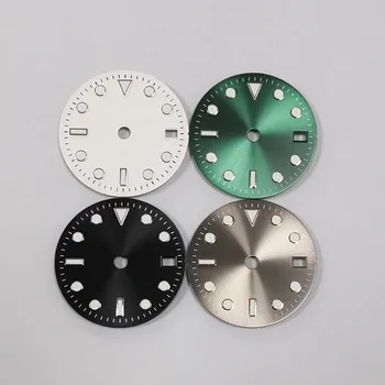2023 Нови Аксесоари за часовници с промяна на 29 мм, супер зелени светещи часовници с циферблат GMT механизъм за NH34, подходящ, без лого