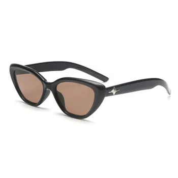 2023 Очила дамски дамски секси слънчеви очила Производител на дизайнерски нюанси на ретро квадратни слънчеви очила котешко око