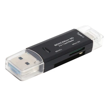 3 в 1 OTG Cardreader USB 3.0 за TF/Mirco SD адаптер USB флаш устройство Type-C