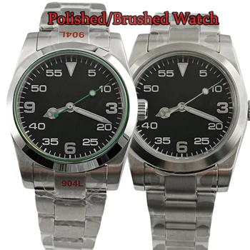 36 мм/39 мм Стерилни мъжки часовници 100 м От водоустойчив Сапфир стъкло NH35, ръчен часовник с автоматичен механичен механизъм За мъже