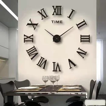 3D светещи големи стенни часовници с Модерен дизайн Цифрови настолни часовници 