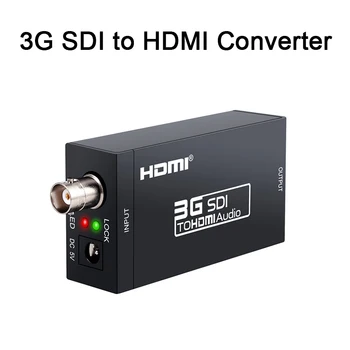 3G, HDMI-съвместим конвертор SDI SDI Адаптер Аудио HD-SDI/3G-SDI Адаптер BNC 1080P КПР Конвертор за монитор HDTV