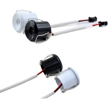 3WDimmable LED-Вградени Гардероб, Мини Точков Лампа AC85-265V Лампа 12V Златар Изложба Включва led Драйвер 4000 K Тавана Лампа