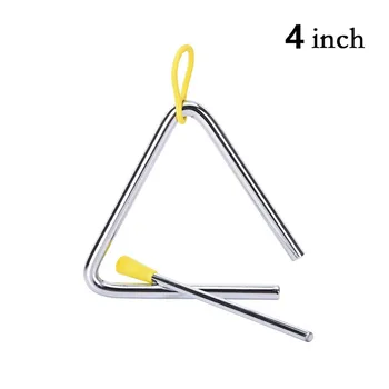 4-8-Инчов Метален Музикален Триъгълни Стоманени Strike Образователен инструмент, детска играчка, Забавен музикален инструмент за деца