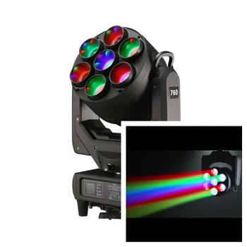 4 бр./лот Dj Disco Dmx Dot Control Zoom 7x60 W Rgbw 4в1 led лампа за сцена с движещата се глава