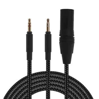 4-пинов Балансный кабел за Двойно 3,5 мм Кабел слушалки за Hifiman Arya Sundara Ananda HE400SE, Разменени Кабел за Линии слушалки