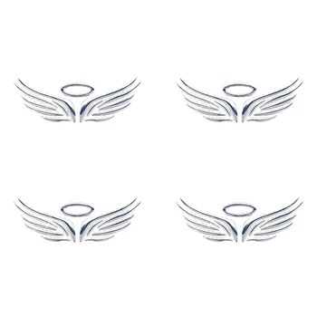 4X 3D Angel Fairy Wings Автомобил С логото на Камион, Емблема, Икона, Стикер, Стикер 3 цвята
