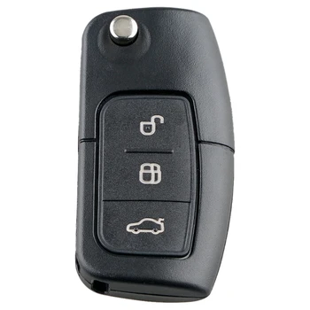 4X Авто умно дистанционно ключ с 3 бутона са подходящи и за Ford Focus, Fiesta 2013 ключодържател калъф 433 Mhz