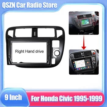 9 Инча За Honda Civic 1995-1999 Автомобилен Радиоприемник GPS MP5 Android Стерео музикален Плейър 2 Din Главното устройство за Навигация Инсталиране на Таблото Рамка на Фасция