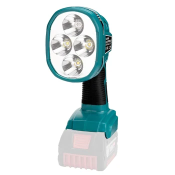 9-инчов преносим работен лампа, акумулаторна батерия за bosch, литиево-йонна батерия 14,4 v-18, Електрическа лампа с мощност 12 W, led фенерче за нощуване на открито