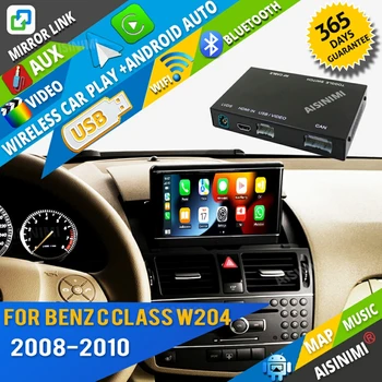 AISINIMI Безжична Apple Carplay За Benz C Class W204 C180 C200 C220 C300 C350 Android Автоматичен Модул Air Play-Рефлексен линк