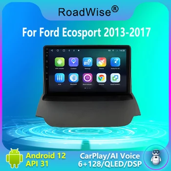 Android Радиото в автомобила Carplay За Ford Ecosport 2013 2014 2015 2016 2017 Мултимедия 4G Wifi GPS DSP DVD 2DIN 2 DIN Авторадио Стерео