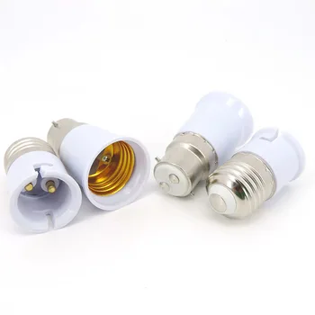 B22 До Винту E27 към B22 Led лампа с цокъл, конвертор, съединители, Адаптер за електрически лампи, Байонетный за употреба, захранващ Адаптер за променлив ток, Детайли осветление o1
