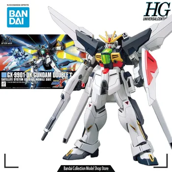 Bandai Оригиналния МОДЕЛ КОМПЛЕКТ GUNDAM HG DX Gundam Double X 1/144 Аниме Фигурка В Събирането на Модел на Играчки, Модели на Подаръци За момчета