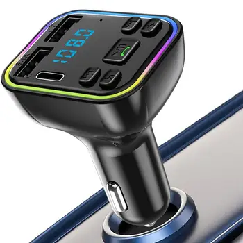 Bluetooth FM Трансмитер За Кола Зарядно Устройство за MP3 Музикален Плейър Аудиоприемник Високоговорител Автоматично Зарядно Устройство, Bluetooth Адаптер
