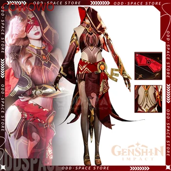 COWOWO Genshin impact cosplay костюм игра Genshin Babel cosplay костюм дамски секси облекло на Babel Tanit Костюм за ролеви игри на Хелоуин