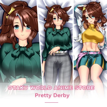 Dakimakura Pretty Derby Anime Otaku Waifu Декор С принтом с 2 страни, Обнимающая Тялото Калъфка, Скъпа Възглавници, Калъфки за възглавници