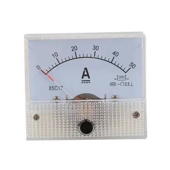 DC 0-50А Аналогов амперметър Панел амперметра ток + 50А 75 mv Шунтирующий резистор