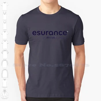 Esurance Логото на Ежедневни Градинска облекло Тениска с лого и Графичен Дизайн на Тениска от 100% памук