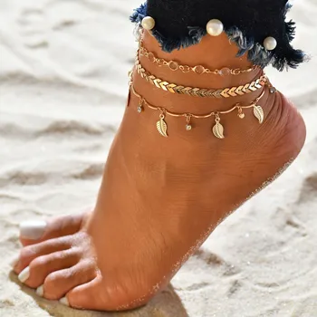 INS Модерен къс чорап с отложено във формата на звезда, Верига за краката за Жени, Индийски Едро Летен Плажен Гривна за Босоножек, Бижута 2021, Модерен