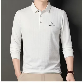 J. Lindeberg Мъжки облекла за голф, Нова тениска 2023, Мъжки облекла за голф, Есенна риза с Високо качество, Мъжки дрехи за тенис Hazzys, Топ