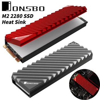 Jonsbo M. 2 SSD NVMe Радиатор M2 2280 твърд диск Алуминиева Уплътнител Радиатор със Силикон термопластичной Подложка Аксесоари За КОМПЮТРИ
