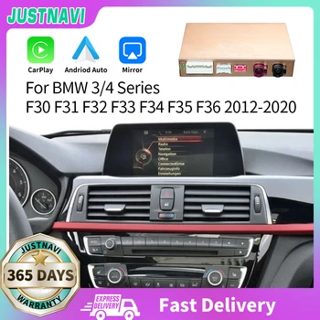 JUSTNAVI Безжичен CarPlay за BMW 3-4 Series F30 F31 F32 F33 F34 F35 F36 2012-2020 Slr връзката Функция за Възпроизвеждане на автомобила е Оригинален Екран