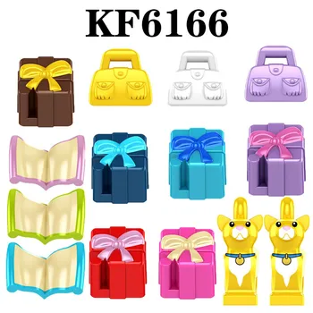 KF6166 ABS Пластмаса с анимационни герои, Подаръчни чанти за книги, Аксесоари, Събрани от градивните елементи, фигурки, колекция от играчки за деца