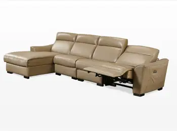 living room Sofa set мека мебел легло muebles sala de electric L recliner genuine leather sofa cama puff asiento sala futon