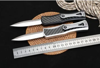 Micro OTF Tech Knife Goddess Rada Series 3K Въглеродни влакна + Космическа алуминиева дръжка, джобен нож за самозащита на открито