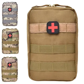 Molle Тактически комплекти за първа помощ, медицинска чанта, туристическа чанта за катерене, многофункционален колан джоб, армейски военни EDC калъф
