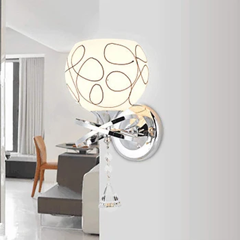 moonlux Модерен, креативен стенен лампа за дома, Таванско помещение на хотела, Антре, Окачен лека нощ, декоративна полилей