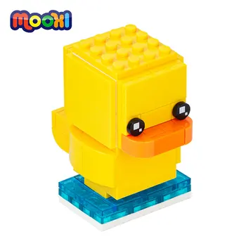 MOOXI Farm Animal Малка Жълта Патица Градивен елемент САМ Kit Развитие на Детска Играчка За Деца, Подарък Тухли За Сглобяване на Части MOC1029