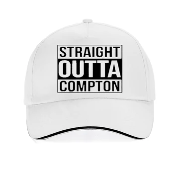 movie Straight Outta Compton шапка Мъжки Дамски бейзболна шапка от 100% памук за татко, Американски рок шапка в стил Унисекс, възстановяване на предишното положение bone